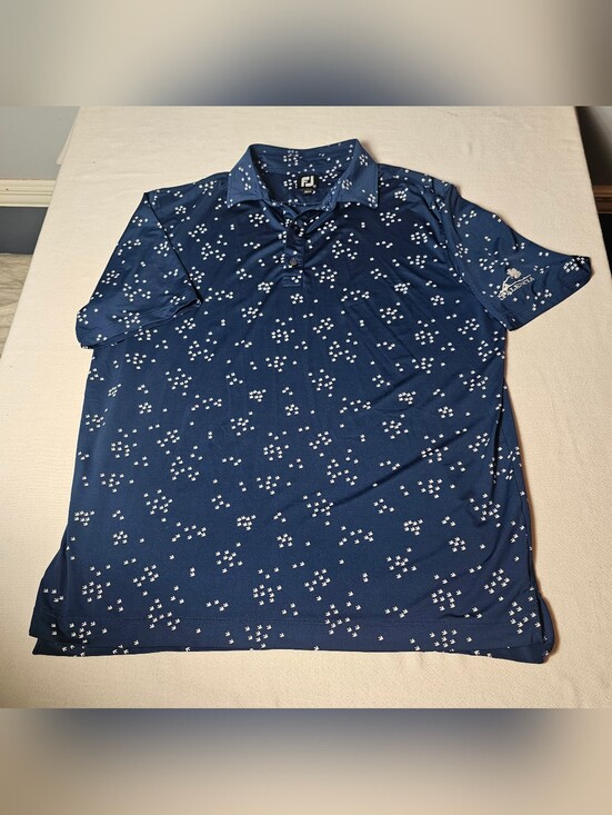 FootJoy Other - FootJoy "Flock Of Birds" performance golf polo Mens Size XL Blue